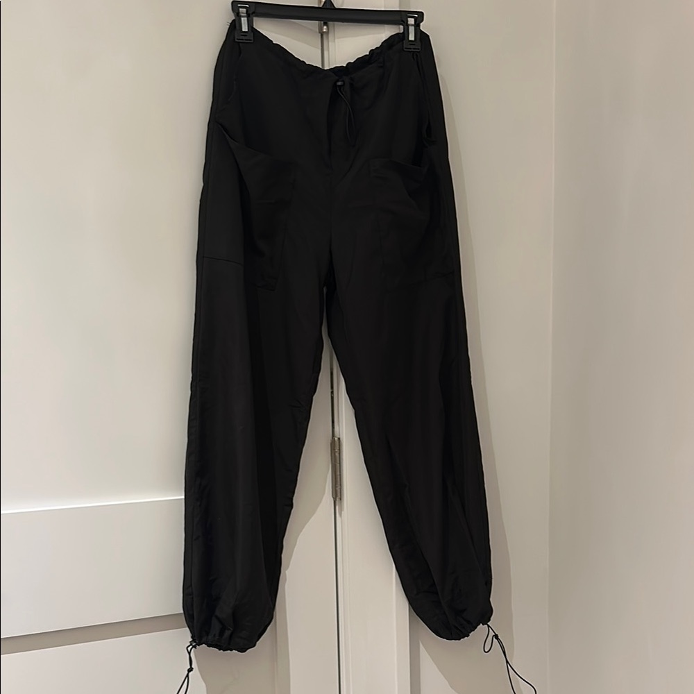 SNDYS Black Parachute Pant